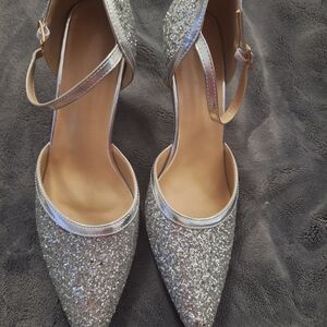 Sparkling Silver Women's Heels